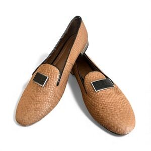RUDSAK Loafers with a Cognac Basket Weave Pattern size 7